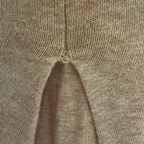 Angel Of The North Beige Sweater with Pink Hem - Picture 6 of 6